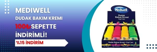 Mediwell Dudak Bakım Kremi Sepette 100₺ İndirimli!